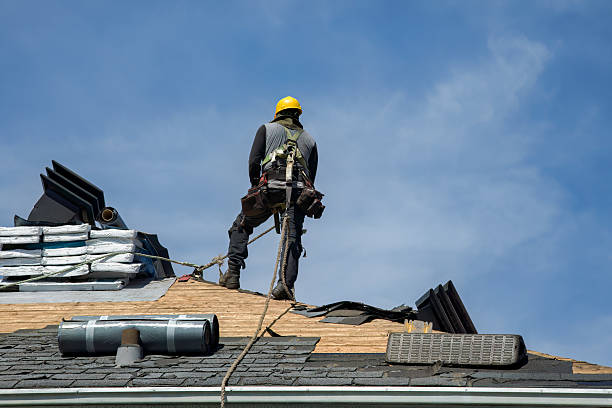 Professional Storm Damage Roof Repair technician working in Gambier, OH
